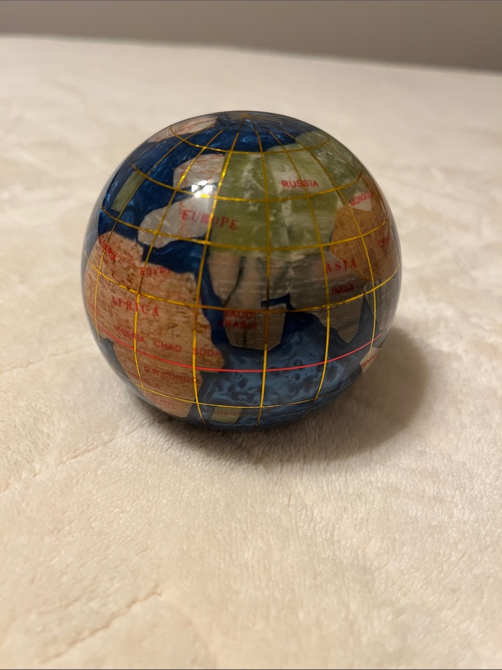 Alexander Kalifano Semi Precious Gem Globe